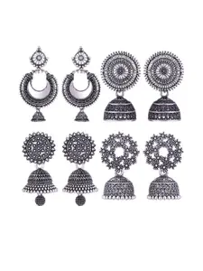 Sangria Alloy Silver-Plated Earrings