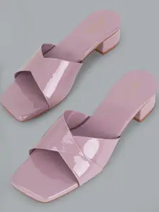 CORSICA Synthetic Patent Peach Heels