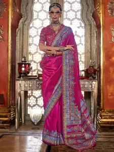 elora Woven Design Saree With Blouse Piece