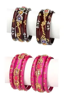 1ST TIME Maroon Alloy Bangle