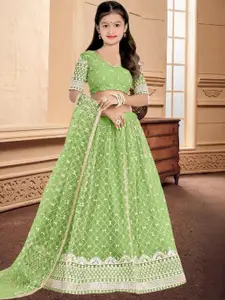 F Plus Fashion Net Semi-Stitched Lehenga Choli