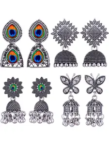 Sangria Alloy Silver-Plated Earrings