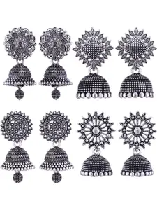 Sangria Alloy Silver-Plated Earrings