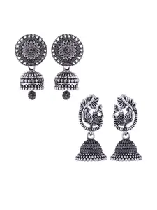 Sangria Alloy Silver-Plated Earrings