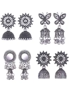 Sangria Alloy Silver-Plated Earrings