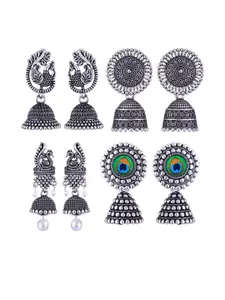 Sangria Alloy Silver-Plated Earrings