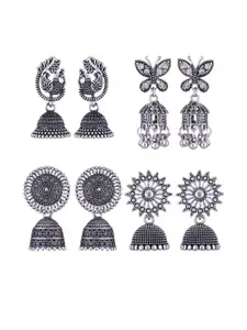 Sangria Alloy Silver-Plated Earrings