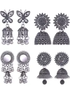 Sangria Alloy Silver-Plated Earrings