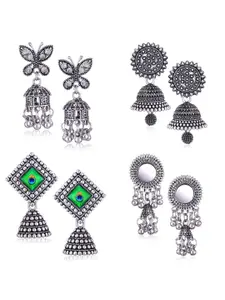 Sangria Alloy Silver-Plated Earrings