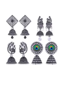 Sangria Alloy Silver-Plated Earrings