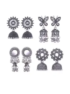 Sangria Alloy Silver-Plated Earrings