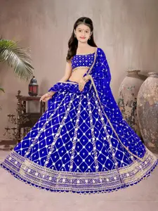 F Plus Fashion Net Semi-Stitched Lehenga Choli