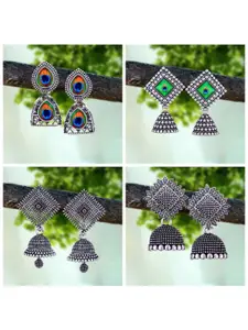 Sangria Silver-Plated Alloy Earrings