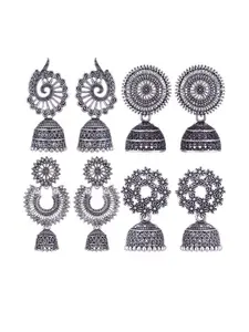 Sangria Alloy Silver-Plated Earrings