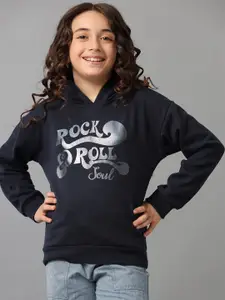 UNDER FOURTEEN ONLY Girls Typography Printed Sweatshirt