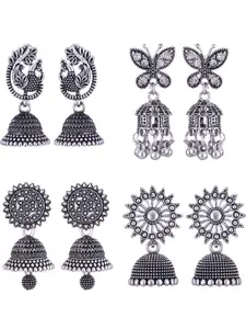 Sangria Alloy Silver-Plated Earrings