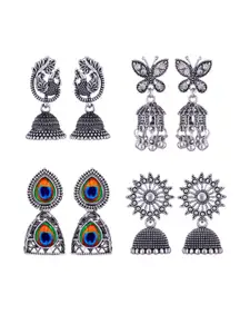 Sangria Alloy Silver-Plated Earrings