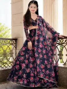 F Plus Fashion Net Semi-Stitched Lehenga Choli