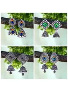 Sangria Silver-Plated Alloy Earrings