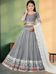 F Plus Fashion Net Semi-Stitched Lehenga Choli