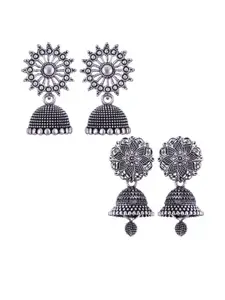 Sangria Alloy Silver-Plated Earrings