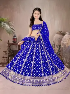 F Plus Fashion Net Semi-Stitched Lehenga Choli