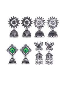 Sangria Alloy Silver-Plated Earrings