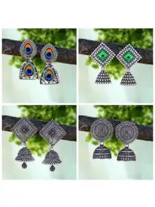 Sangria Silver-Plated Alloy Earrings