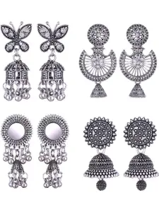 Sangria Alloy Silver-Plated Earrings