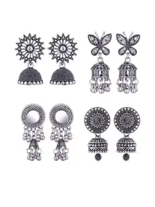 Sangria Alloy Silver-Plated Earrings