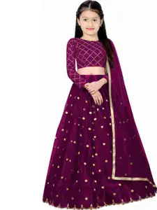 F Plus Fashion Net Semi-Stitched Lehenga Choli