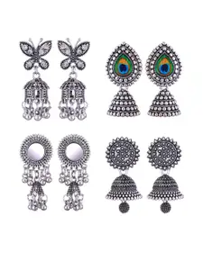 Sangria Alloy Silver-Plated Earrings