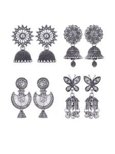 Sangria Alloy Silver-Plated Earrings