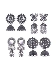 Sangria Alloy Silver-Plated Earrings