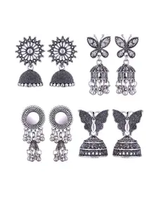 Sangria Alloy Silver-Plated Earrings