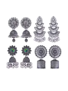 Sangria Alloy Silver-Plated Earrings