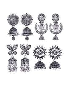 Sangria Alloy Silver-Plated Earrings