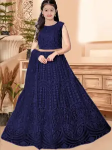 F Plus Fashion Net Semi-Stitched Lehenga Choli