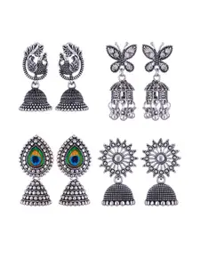 Sangria Alloy Silver-Plated Earrings