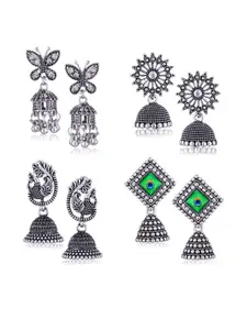 Sangria Alloy Silver-Plated Earrings