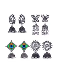 Sangria Alloy Silver-Plated Earrings