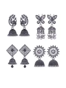 Sangria Alloy Silver-Plated Earrings