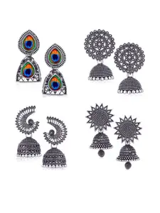 Sangria Silver-Plated Alloy Earrings