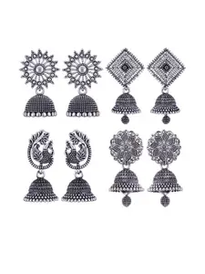 Sangria Alloy Silver-Plated Earrings