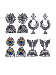 Sangria Alloy Silver-Plated Earrings