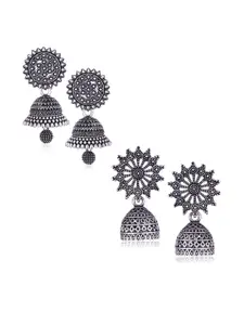 Sangria Alloy Silver-Plated Earrings