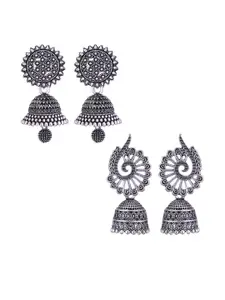 Sangria Alloy Silver-Plated Earrings