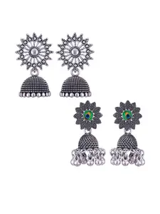 Sangria Alloy Silver-Plated Earrings