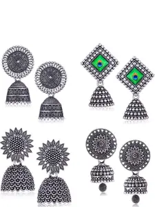 Sangria Alloy Silver-Plated Earrings