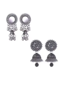 Sangria Alloy Silver-Plated Earrings